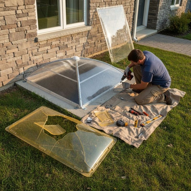 Window Well Cover Installation in Denver, CO